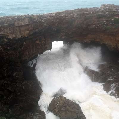 Boca do Inferno winter storm