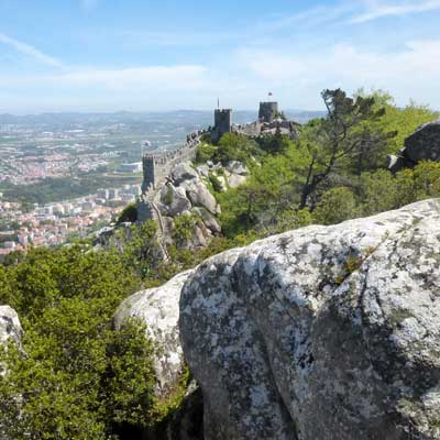 Castelo dos Mouros sintra Zamek Maurów